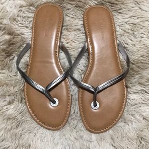 Banana Republic silver sandals